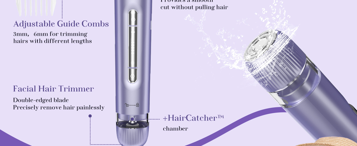 female shaver private area ipx7 waterproof wet &amp;amp; dry