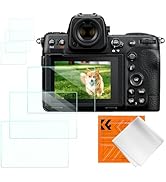 K&amp;F CONCEPT 3pcs Screen Protector Compatible with Nikon Z9 Z8 Camera, Ultra Clear Tempered Glass ...