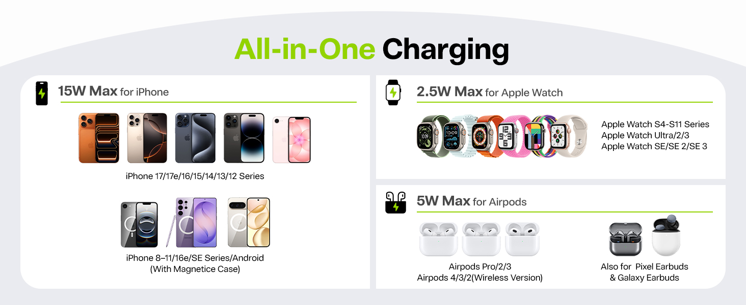 3 in 1 apple charging stand