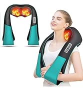 AERLANG Fathers Day Dad Gifts Neck Massger,Shiatsu Neck and Back Massager with Heating Neck and S...
