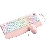 seenda Wireless Bluetooth Keyboard and Mouse, Multi-Mode Backlit, Ergonomic | 3-device switching,...