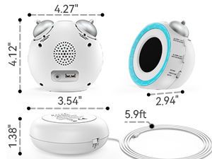 compact alarm clock