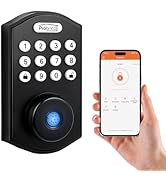 Probrico Fingerprint Smart Door Lock, Electronic Keypad Deadbolt Lock, Keyless Entry Smart Deadbo...
