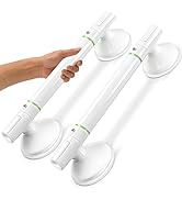 Suction Grab Bars for Shower 2Packs - 17.7" No Drill Safety Shower Handle for Seniors, Elderly &amp; ...
