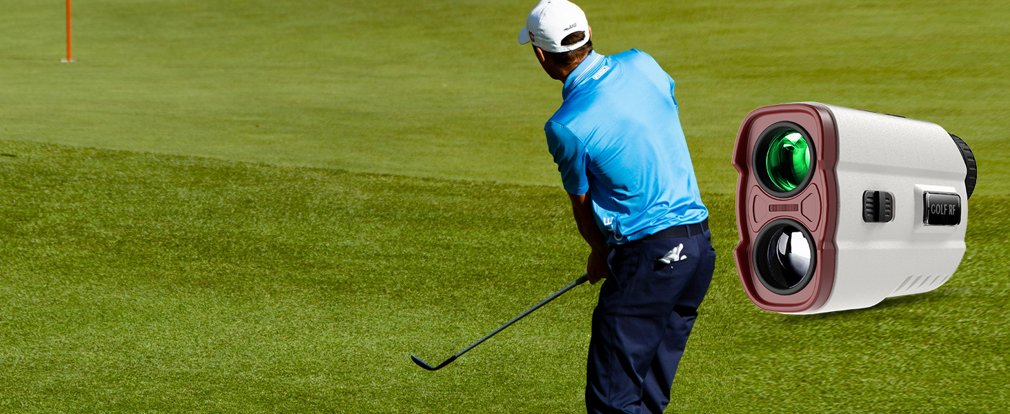 Golf Rangefinder with Slope, Pin-Seeker &amp; Vibration