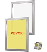 VEVOR Screen Printing Kit, 2 Pieces Aluminum Silk Screen Printing Frames, 20x24inch Silk Screen P...