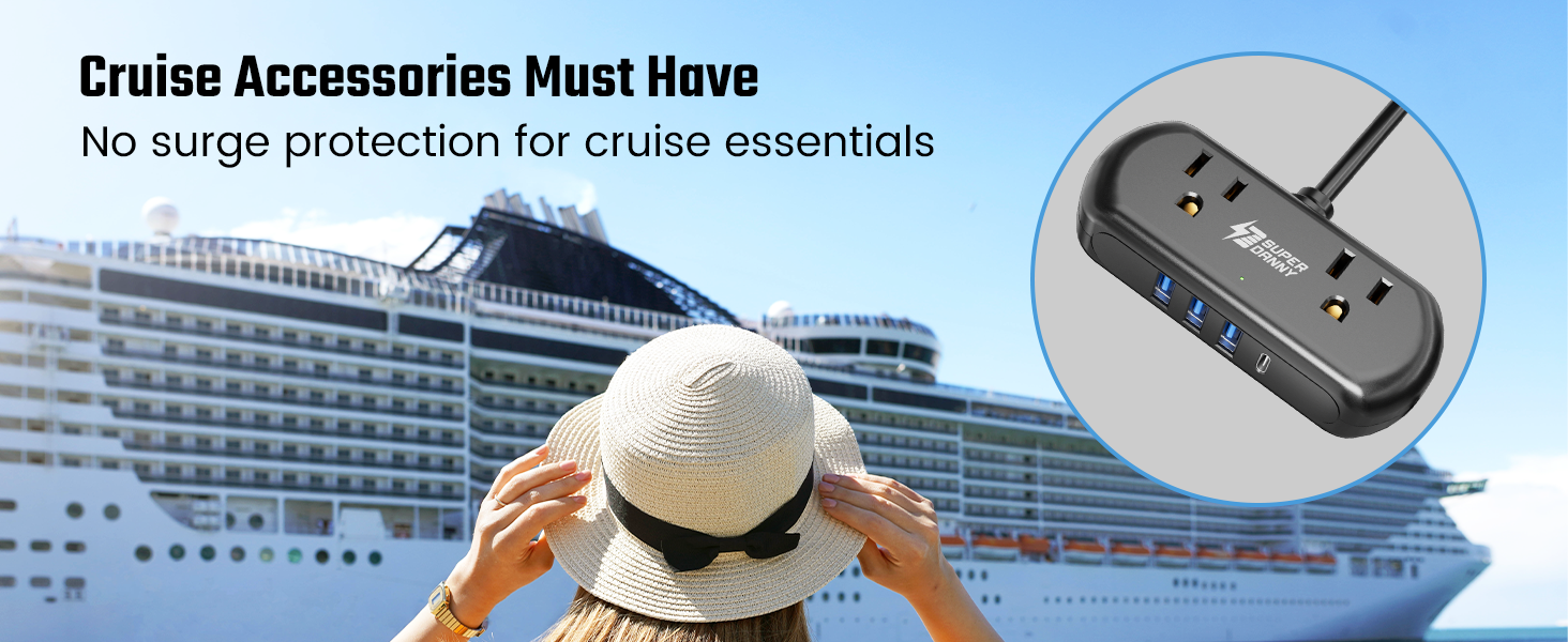  cruise essentials with usb outlets