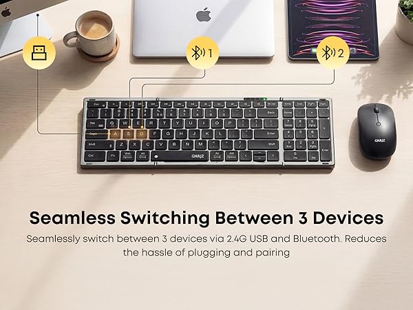 Seamless Switching Between 3 Devices