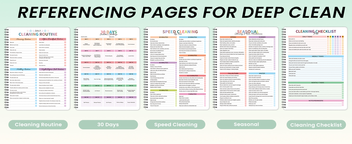 adhd cleaning planner adhd planner daily planner chore chart work planner organizer notebook