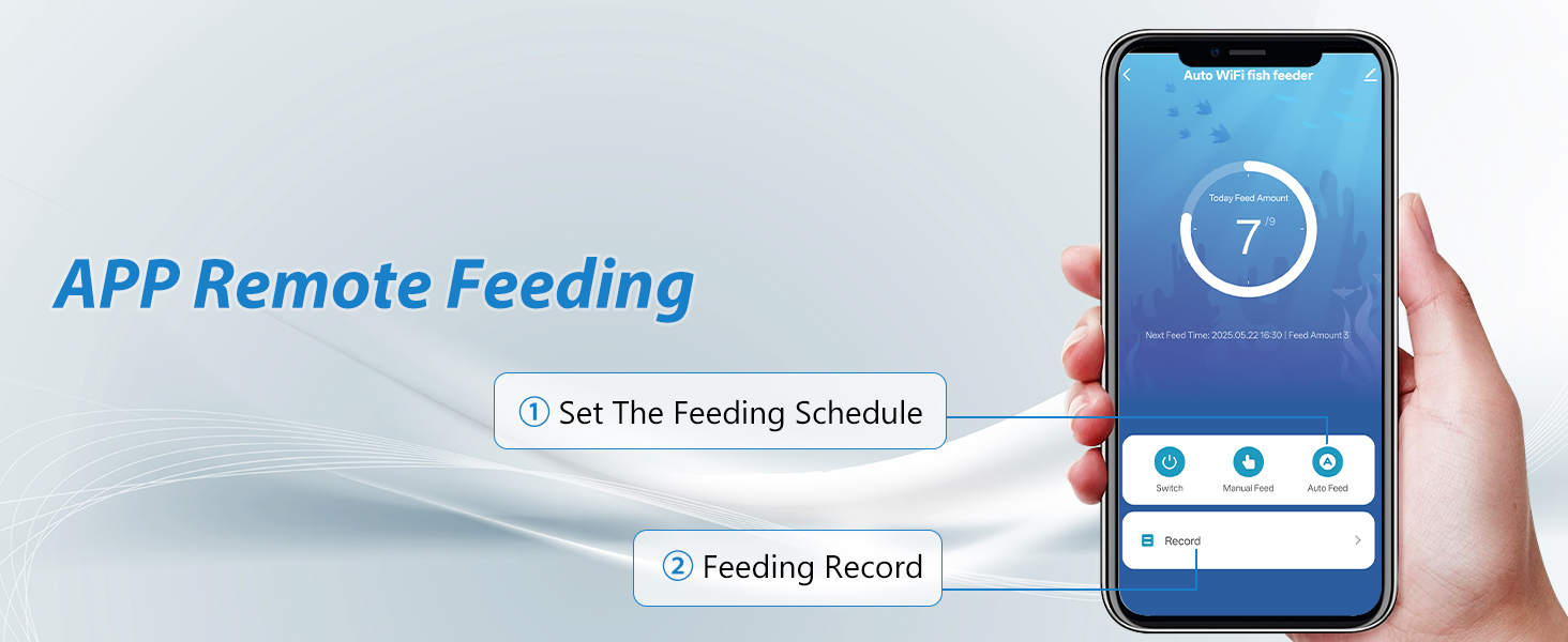 APP remote fish feeder