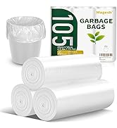 4 Gallon Small Trash Bags, Magesh 4 Gallon Trash Bag Strong, Leakage-Free, Small Garbage Bags 4 G...