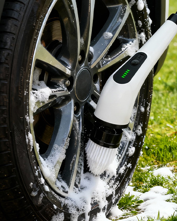 electric brush for cleaning car