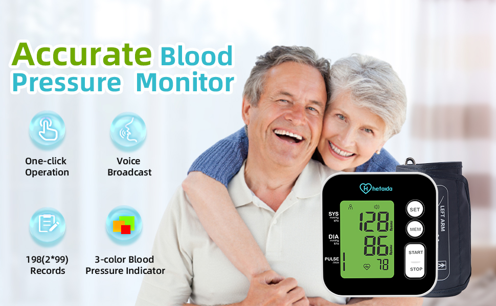 One-Click BP Monitor with Voice