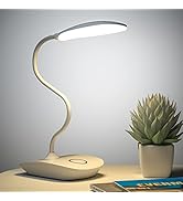 DEEPLITE Battery Operated Desk Lamp, LED Desk Light 3 Lighting Modes Stepless Dimming, Table Lamp...