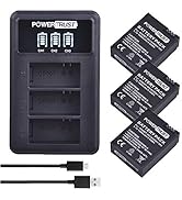 PowerTrust 3Pack AHDBT-301 AHDBT-302 Replacement Battery for Gopro HD Hero 3+ Hero3 Action Camera...