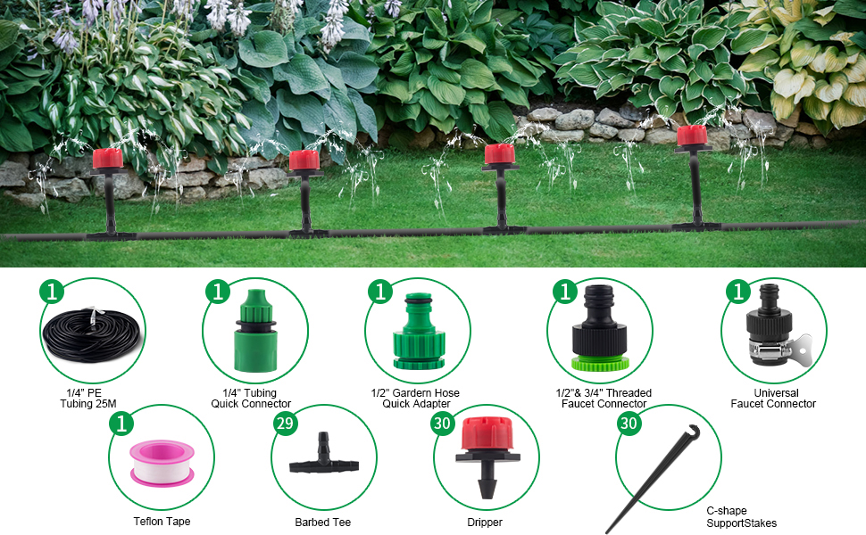watering system for outdoor plants