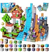 Magnetic Building Blocks - 150PCS Magnet Block Cubes Dark Hell Forest Castle, STEM Toy Building S...