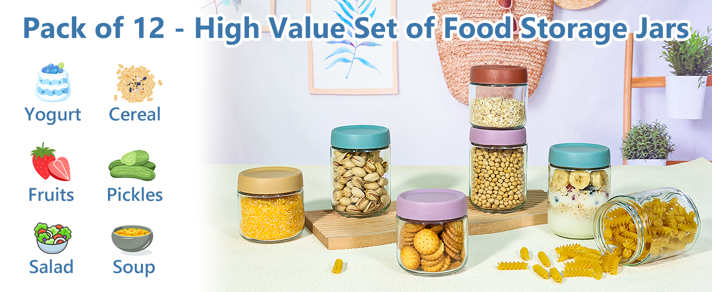 16oz overnight oats jars