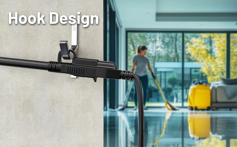 Heavy Duty Extension Cord With 3 Prong Grounded Plug