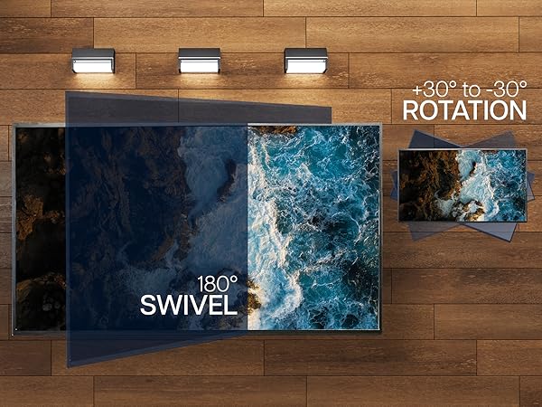 Enjoy Comfortable Viewing Angles &amp; Flexible Screen Placement