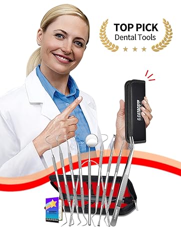 G.CATACC 10 PACK PROFESSIONAL DENTAL TOOLS KIT, MEET ALL YOUR DENTAL CARE NEEDS!