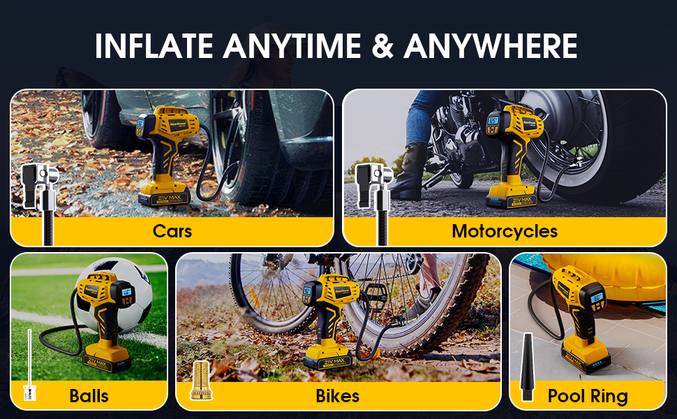 battery powered tire inflator