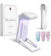 MelodySusie 2in1 Mini Foldable Cordless UV Nail Lamp for Manicure Beginners | Hands-Free Fold-out...