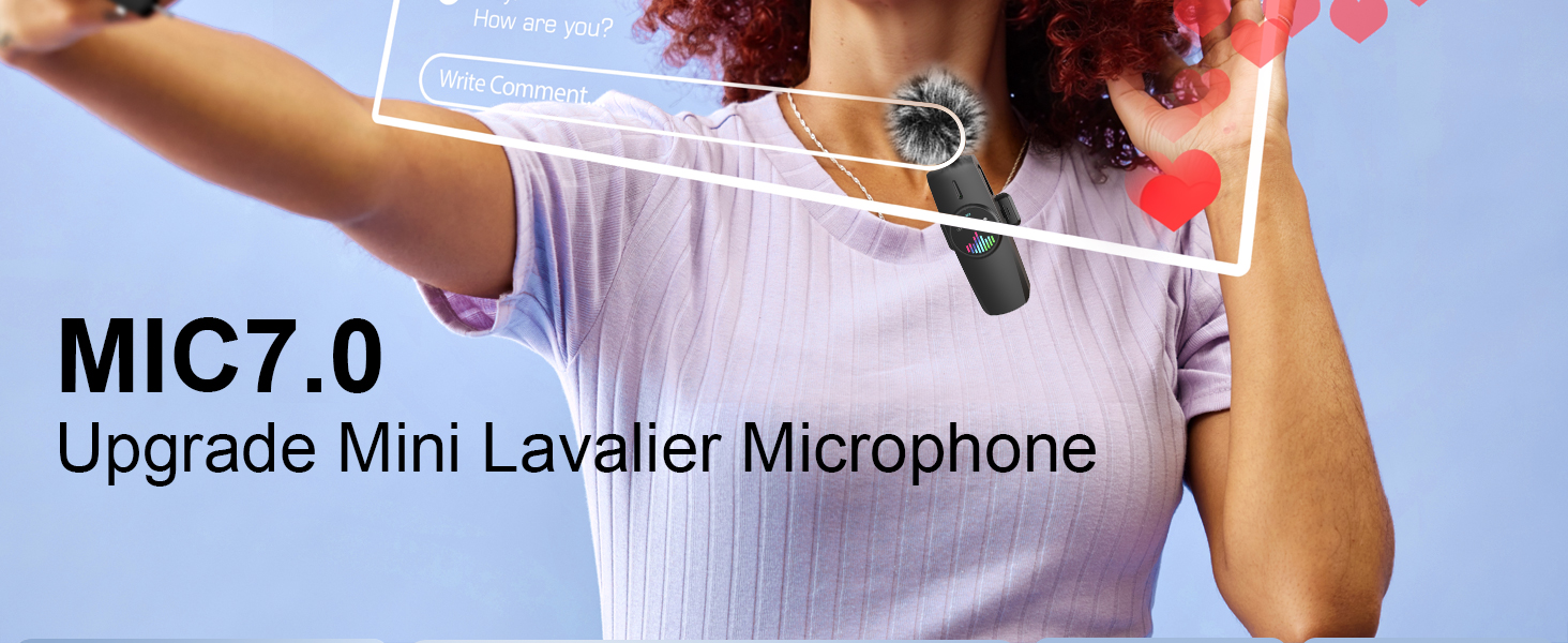 Wireless Lavalier Microphones for iPhone