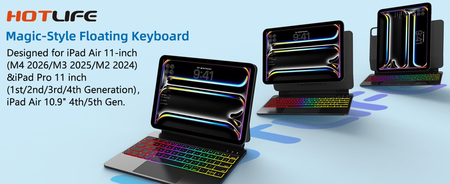 iPad air 11 inch case with keyboard