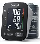 OVUTEK Blood Pressure Monitors FSA HSA Eligible, Backlit Upper Arm BP Machine with Adjustable Lar...