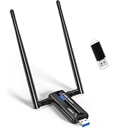 EDUP USB 3.0 WiFi 6E Adapter for PC, AXE3000, Mt7921au, 802.11ax, Tri-Band 6GHz/5GHz/2.4GHz, USB ...