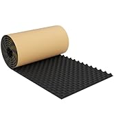 Self-Adhesive Sound Insulation Acoustic Foam, Sound Proof Padding, Fire/Water Resistant Acoustic ...