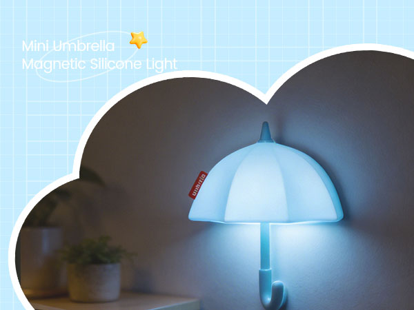 Kids Night Light Blue Umbrella