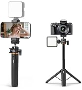 Mini Tripod for Camera Phone, 21” Desktop Tabletop Travel Small Selfie Stick Vlog Extension Rod w...