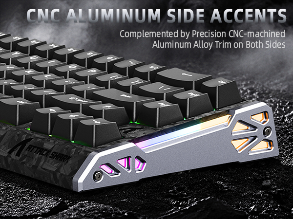 ATTACK SHARK R68 HE 60% Wired Rapid Trigger 8K Mechanical RGB Gaming Keyboard with 0.005mm Accuracy