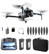 GPS Drone with HD Dual Camera, Brushless Motor &amp; 4.3 Inch Screen Remote, EIS Anti-Shake Gimbal, O...
