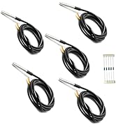 Gikfun 5PCS 1M DS18B20 Temperature Sensor Waterproof Digital Thermal Probe Sensor for Arduino EK1083