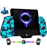 FUNLAB Switch Handheld Controller for Nintendo Switch Joycon Replacement, Camo Blue Switch Joypad...