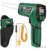Infrared Thermometer Gun,SQECH Laser Thermometer Gun -40?~2192?(-40?~1200?),50:1 Non-Contact High...