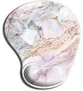 HOMKUMY Ergonomic Mouse Pad with Gel Wrist Rest Support, Cute Mouse Pads with Non-Slip Rubber Bas...