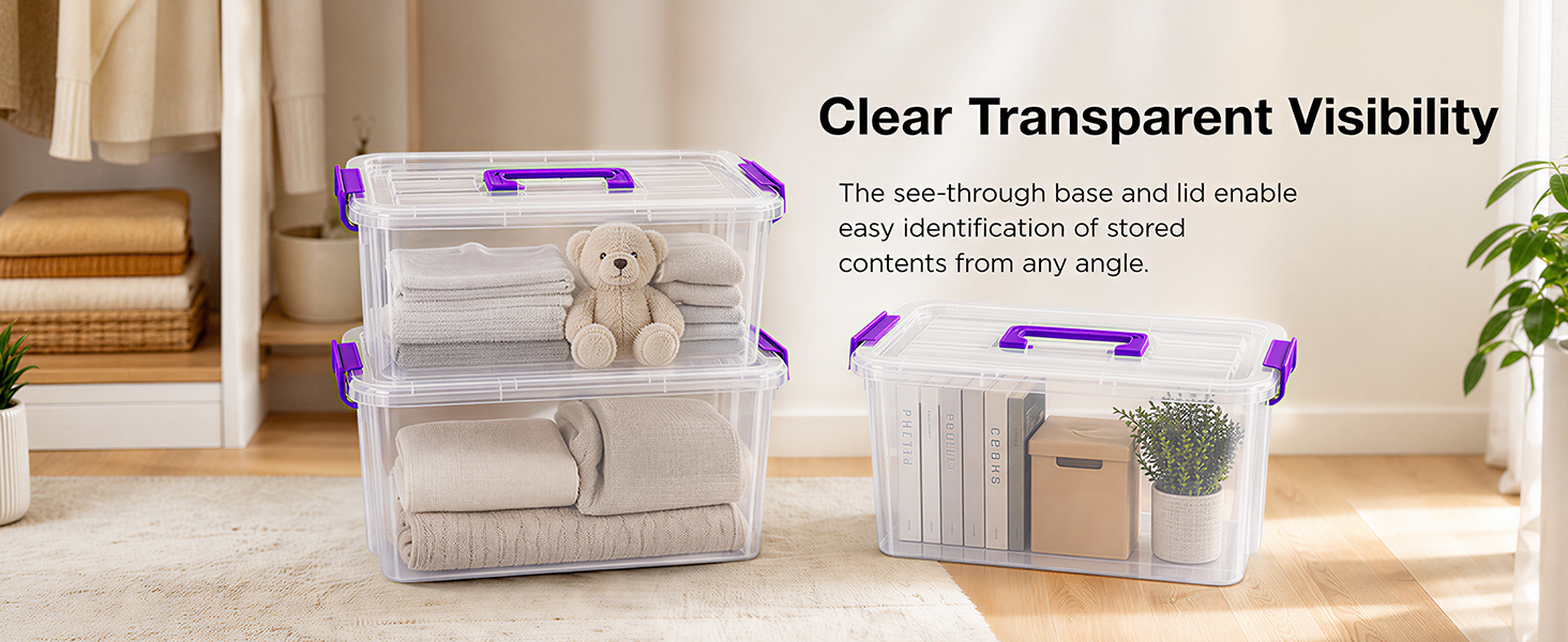 plastic storage totes
