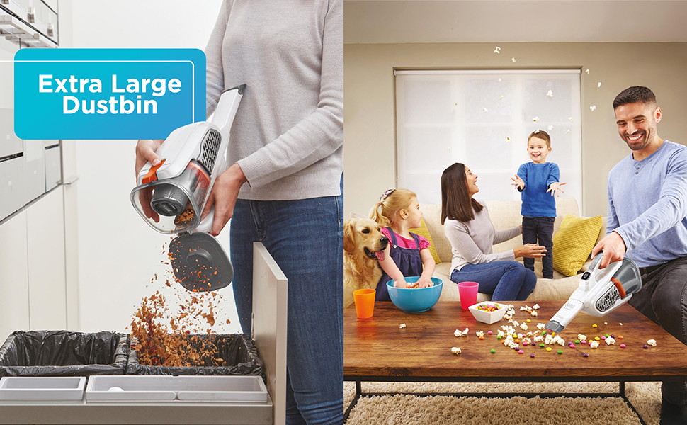 BLACK+DECKER White AdvancedClean+ dustbuster Cordless Handheld Vacuum