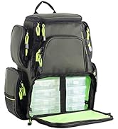 Seaknight Fishing Tackle Backpack with 4 Tackle Boxes, Water-Resistant Large Storage Outdoor Mult...