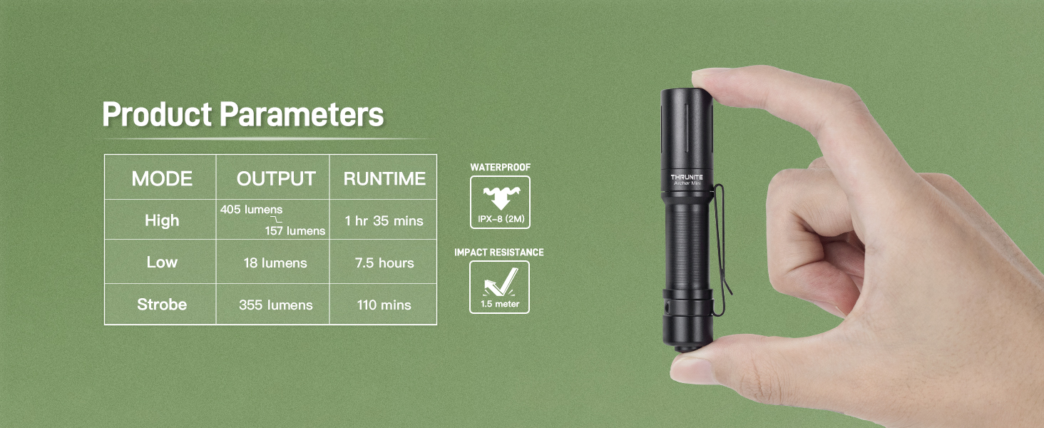 Mini rechargeable flashlight