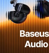 Baseus Inspire XC1 Open Ear Clip-On Earbuds, Sound by Bose, Dolby Audio, Adaptive Tunning Sound, ...