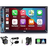 iFreGo Wireless Double Din Car Stereo Apple carplay Screen for Car Audio Receiver, Car Play Andro...