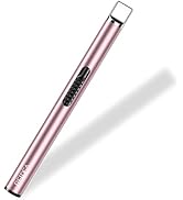 REIDEA Candle Lighter Long USB Rechargeable Lighter Arc Windproof Flameless Lighter with Safety S...