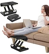 Vhelyom Foot Rest Under Desk,Height Adjustable Footrest with Massage Roller and Soft Pad,Foldable...
