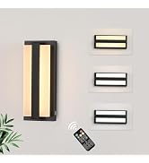 Aoceley 1-Pack 11000mAh Rechargeable Battery Operated Led Wall Scocnes,8W 3-Color Stepless Dimmab...