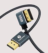 Thzzhnno DisplayPort Cable 6.6FT, 90° Degree Right Angled Displayport 8K Cord Support up to 8K/12...